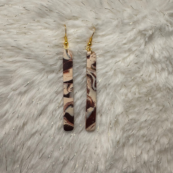 Shades of Brown Long Dangle - 3 Design Options