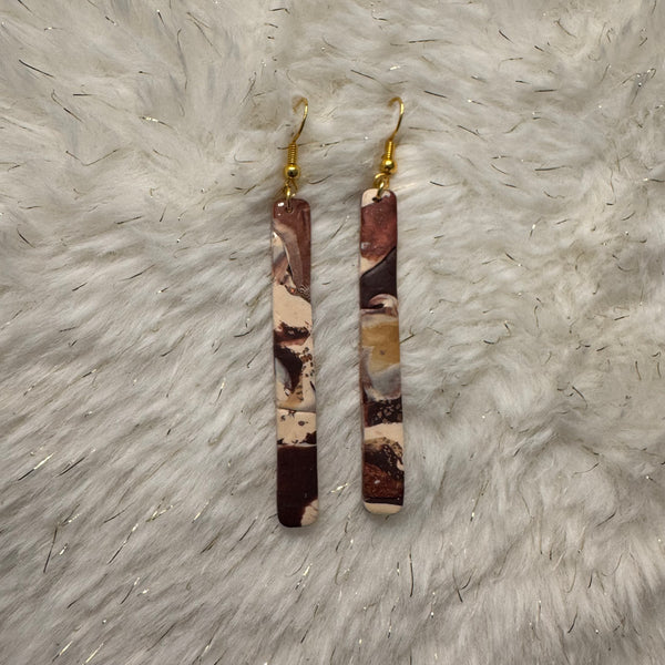 Shades of Brown Long Dangle - 3 Design Options