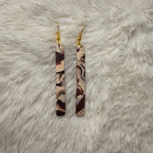 Shades of Brown Long Dangle - 3 Design Options