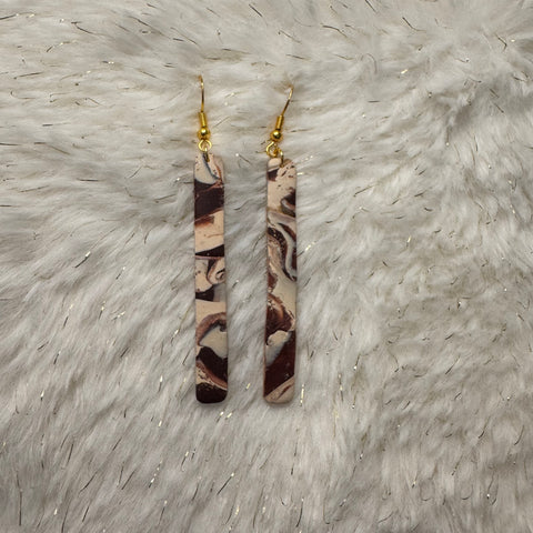 Shades of Brown Long Dangle - 3 Design Options