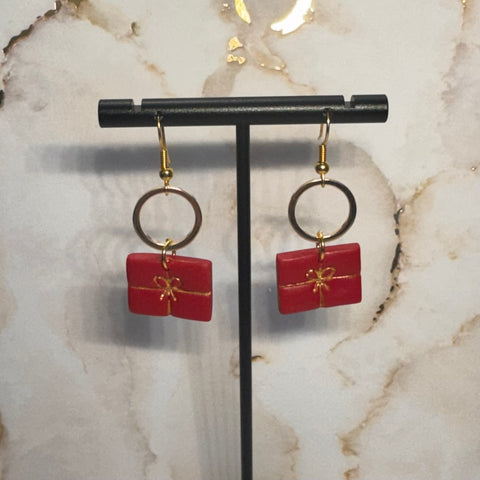 Present Box Earrings