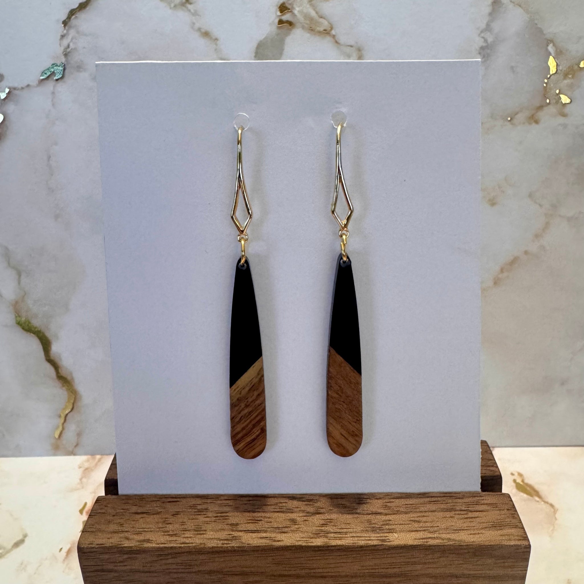 Wood & Resin Earring