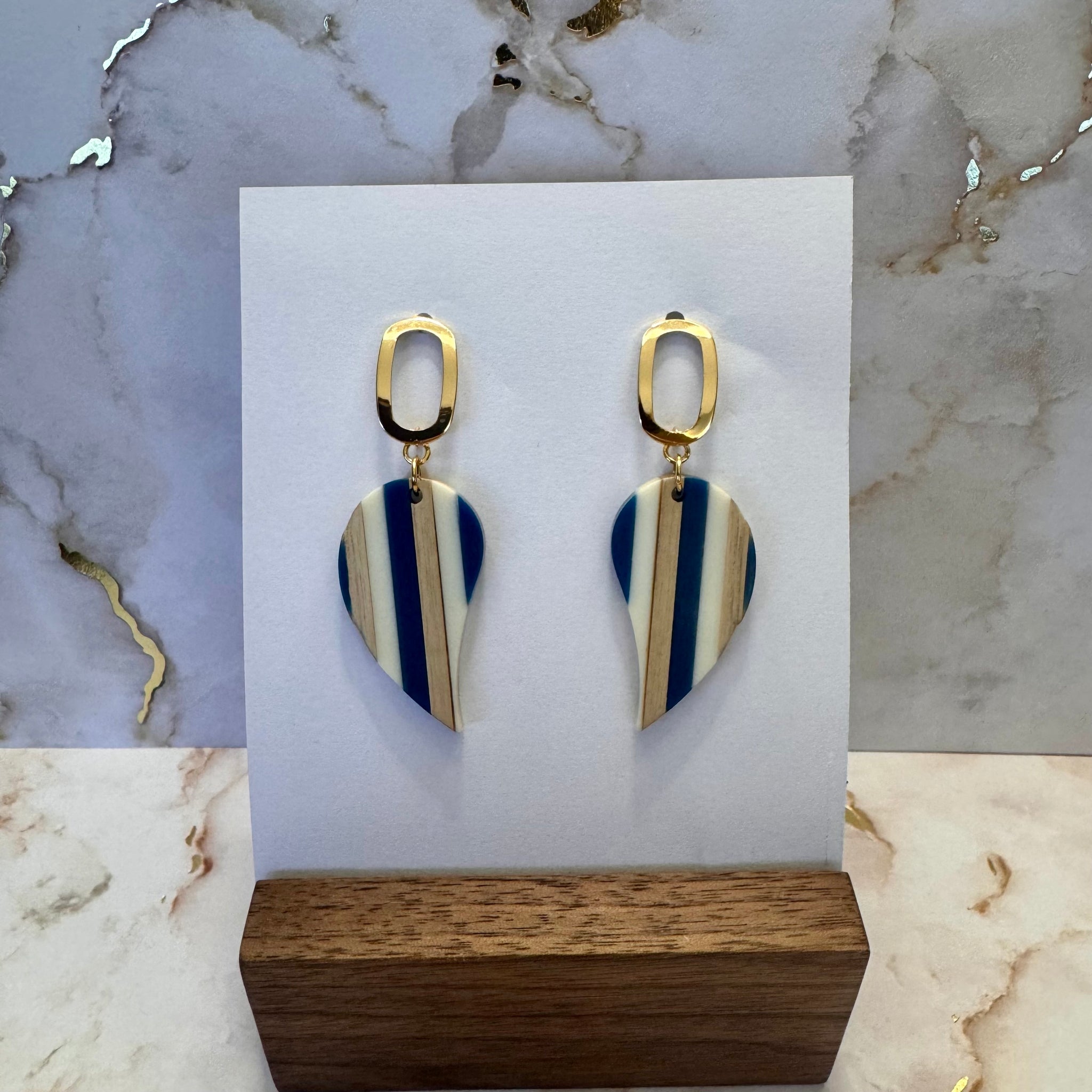 Wood & Resin Earring