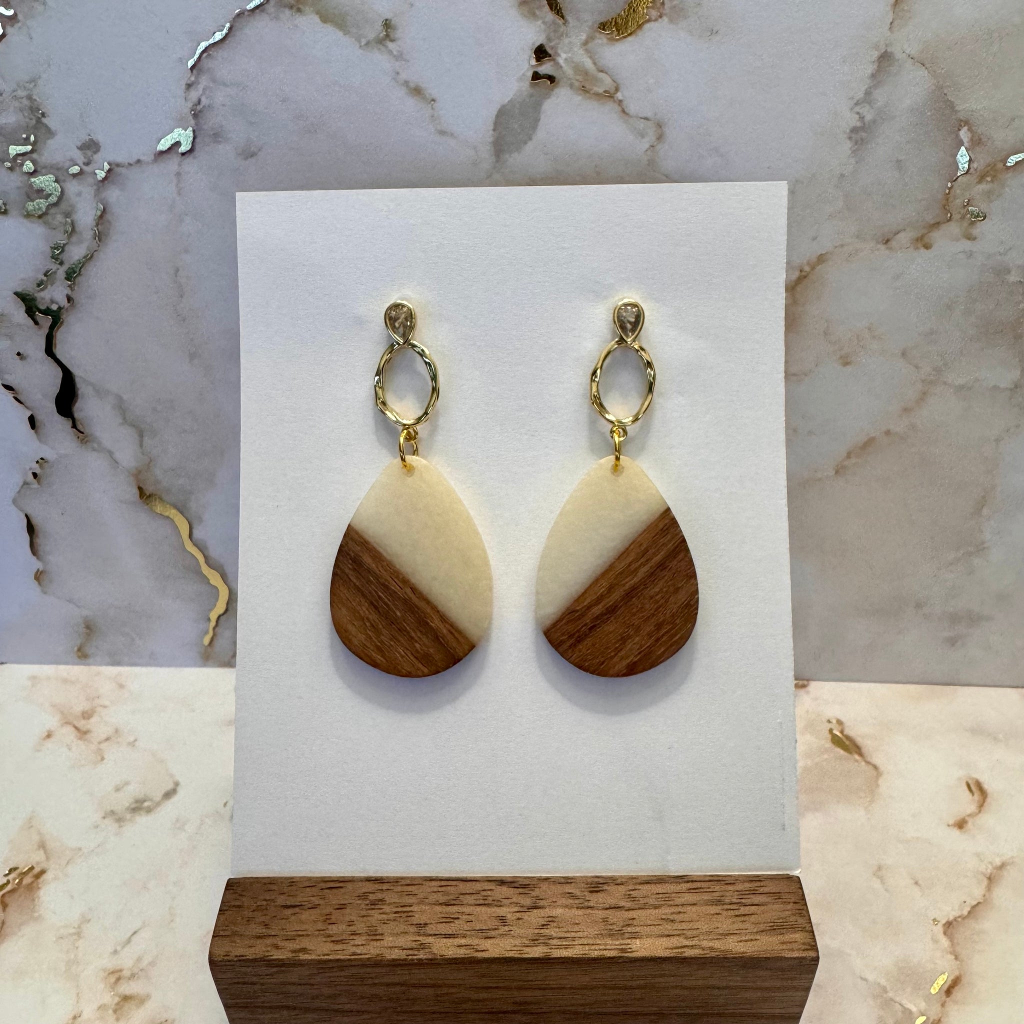 Wood & Resin Earring