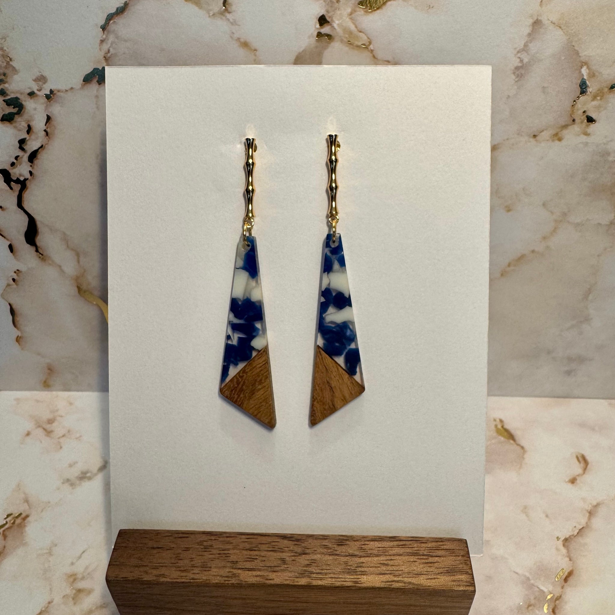 Wood & Resin Earring