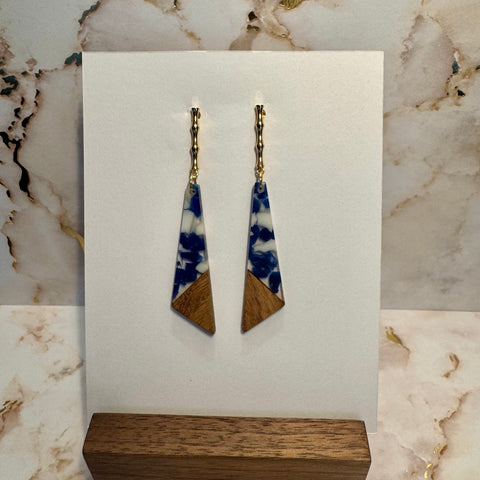 Wood & Resin Earring