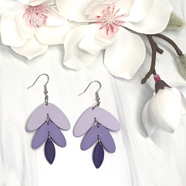 Three Tier Purple Dangle